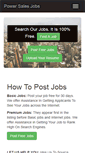 Mobile Screenshot of powersalesjobs.com