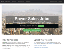 Tablet Screenshot of powersalesjobs.com